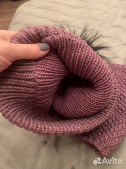 Комплект шапка и снуд