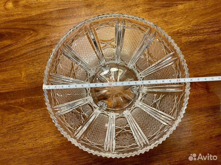 Ваза для фруктов хрусталь