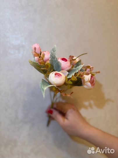 Искусственные цветы пионовидные розы