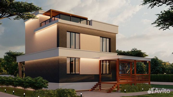 Дизайн фасада, 3D визуализация домов и проектов