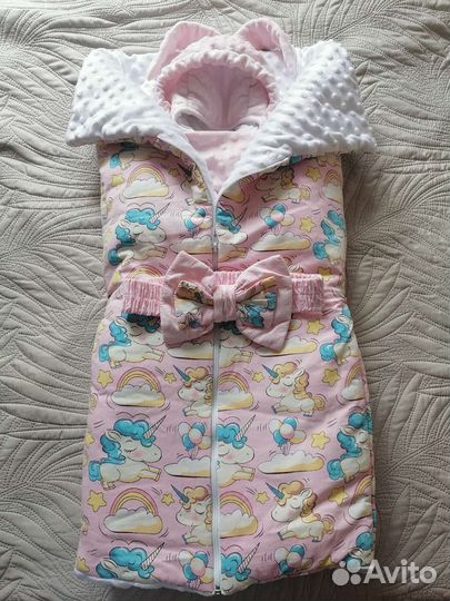 Комплект на выписку для девочки зима