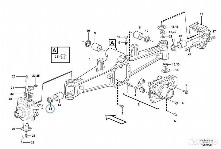 CA0644149 Сальник полуоси экскаватор погрузчик