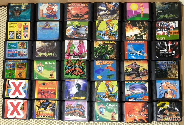 Картриджи для приставки Sega 16bit