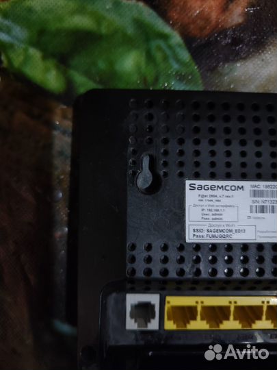 Роутер Sagemcom fst 2804 v7 rev.1