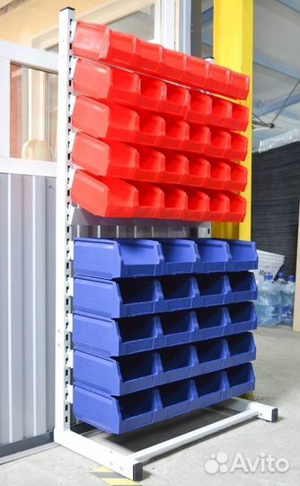 Стеллаж односторонний 1835х950х510 мм (со18)