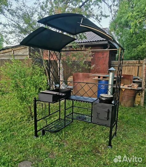 Беседка с мангалом