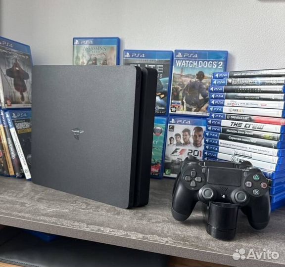 Как новая Sony PlayStation 4 slim 1TB 115 игр