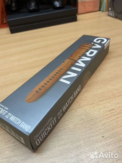 Оригинальный кожаный ремешок garmin QuickFit 22