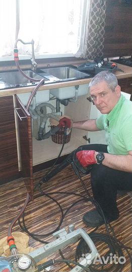 Устранение засоров,прочистка,видеодиагностика труб