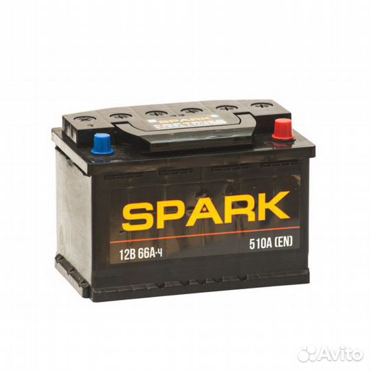 Spark (Спарк) 66Ah 510A обслуживаемый обратный