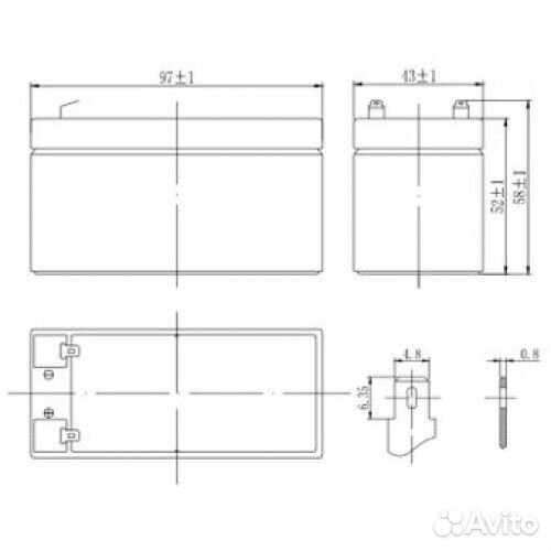 Аккумуляторная батарея Delta DTM 12012