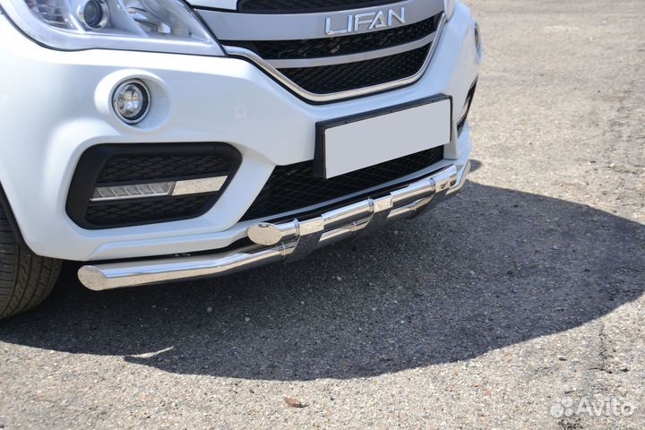 Защита перед. бампера двойная 63/63 мм lifan X60