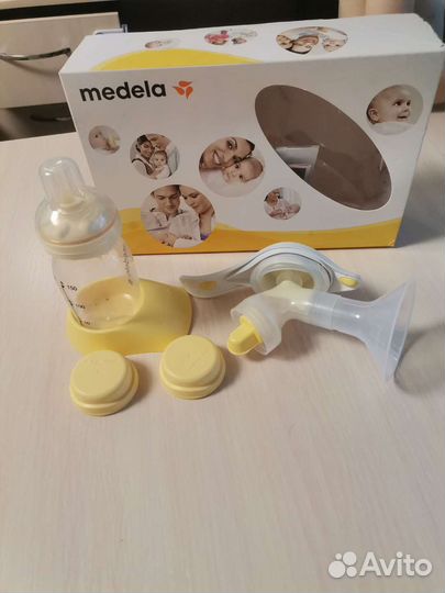 Молокоотсос medela ручной + Смартсоска MedelaCalma