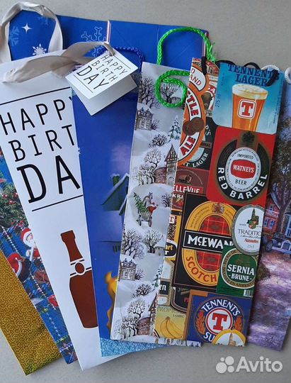 Пакеты для подарков на Новый год