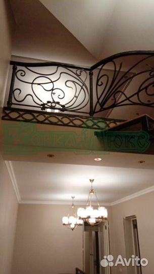 Кованое лестничное ограждение «Л016»