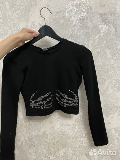 Лонгслив укороченый женский у2у