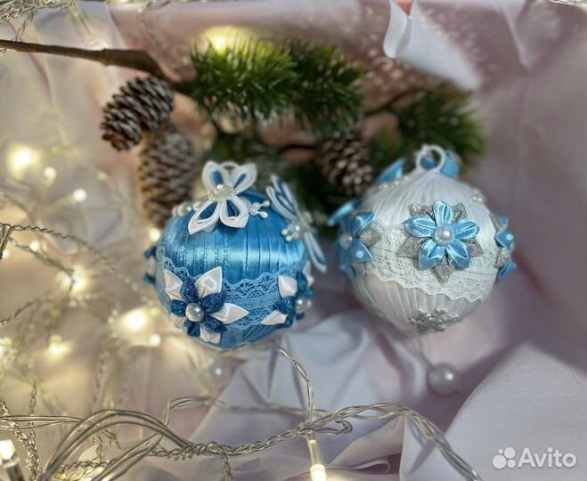 Новогодние шары ручной работы