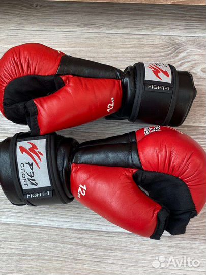 Боксерские перчатки 12 oz кожа