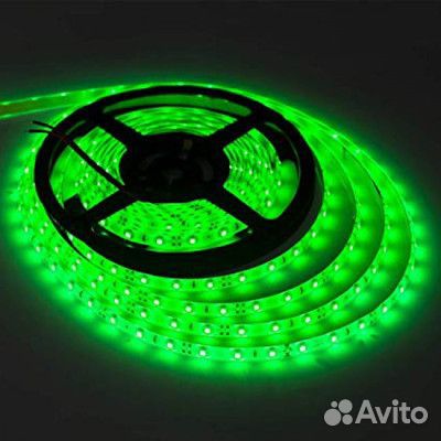 Лента светодиодная SMD2835 120 диодов/м 12Вт/м Зел