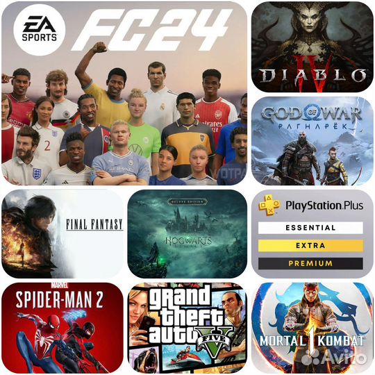 Подписка PS plus, EA Play, игры PS4, PS257