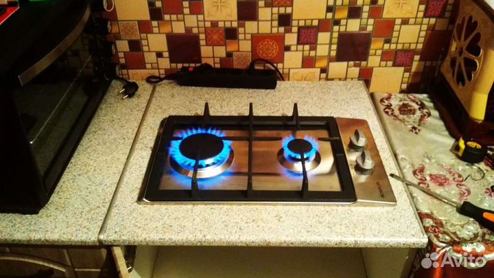 Подключение газовой плиты, колонки, панели