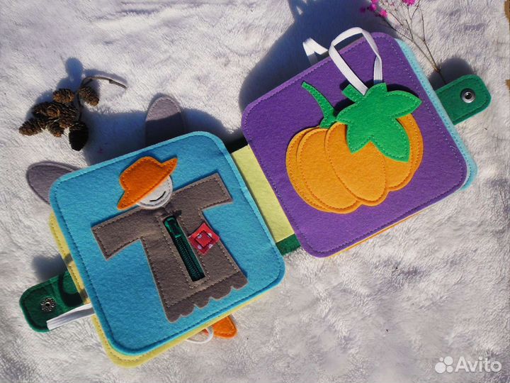 Фетровая книжка. Развивающая детская книжка