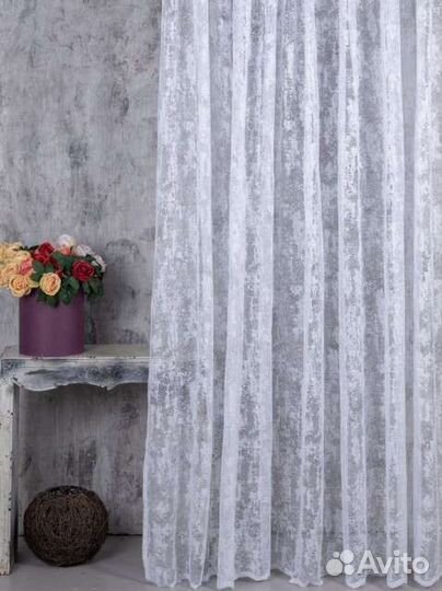 Готовые шторы, тюль мрамор новый готовый, рогожка