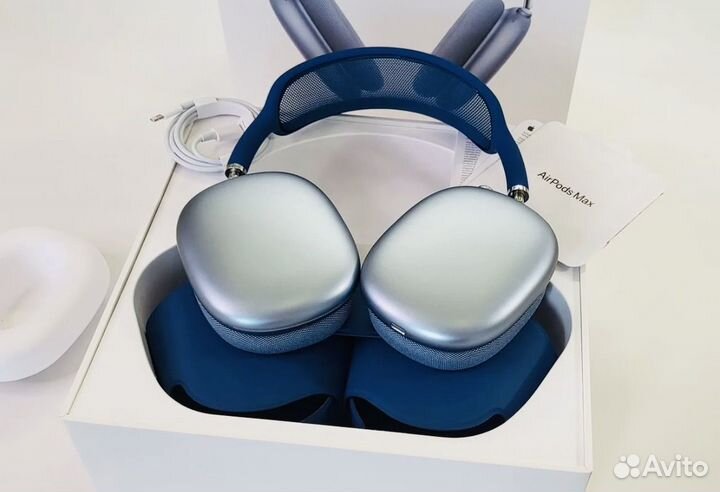 AirPods Max синий Sky Blue (Гарантия, Доставка)