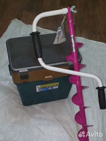 Ледобур Ledy 100+адаптер+ящик Helios