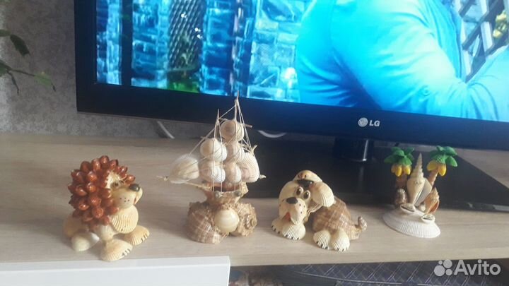 Сувениры из ракушек 4 шт