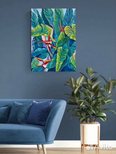 Интерьерная картина акрилом 