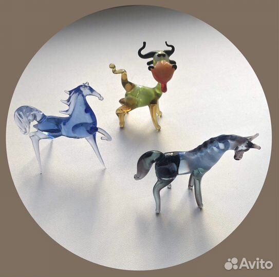 Стеклянные фигурки