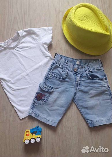 Джинсовые шорты на мальчика 92