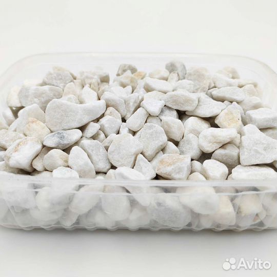Декоративная мраморная крошка белая 500 г