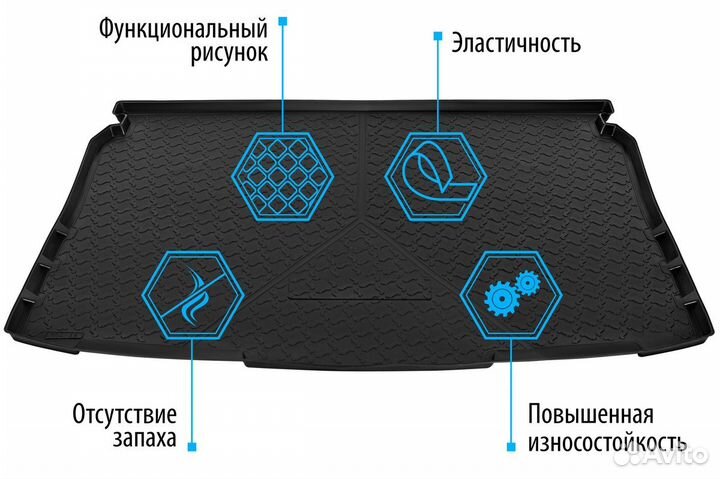 Коврик в багажник ваз 2121/LADA Niva Legend