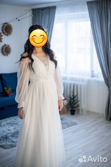Свадебное платье 46 48 новое