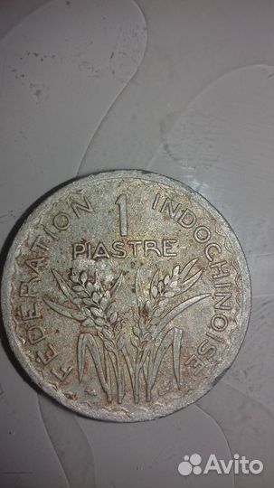 Французский Индокитай 1 пиастр 1947 год