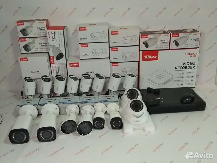 16 камер видеонаблюдения 4Мп регистратор Dahua