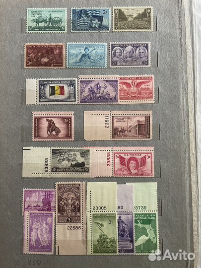 Альбом марок США чистые