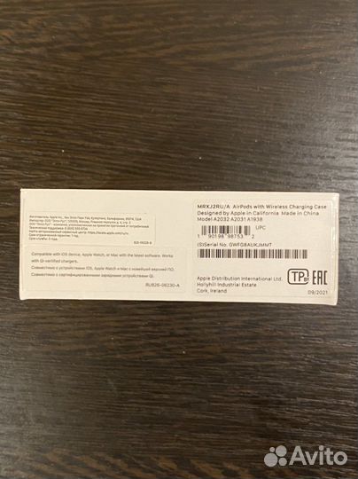 Беспроводные наушники apple airpods 2