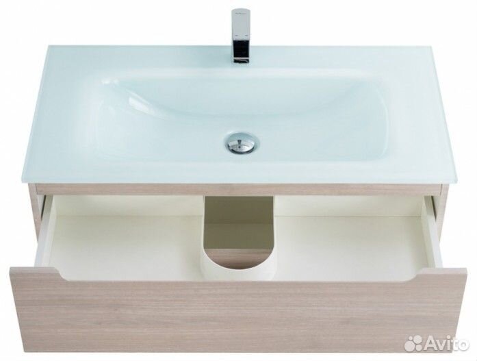 Тумба с раковиной BelBagno Etna 80-BB810/465-LV-VTR-BL Rovere Grigio