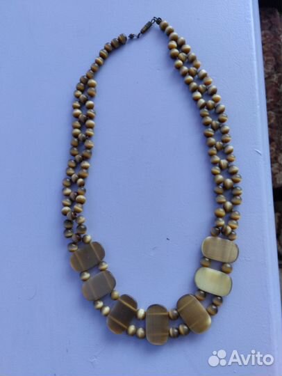 Бусы СССР Тигровый глаз