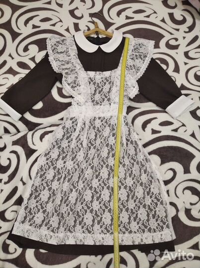 Школьный фартук и платье 46 размера