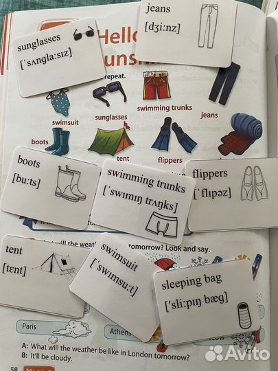 Карточки по английскому языку Spotlight