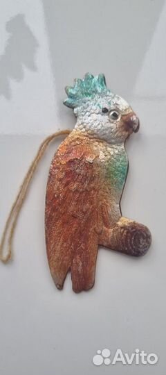 Елочные игрушки СССР. Картонаж. Попугай. 30-е гг