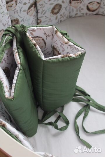 Бортики в овальную кроватку