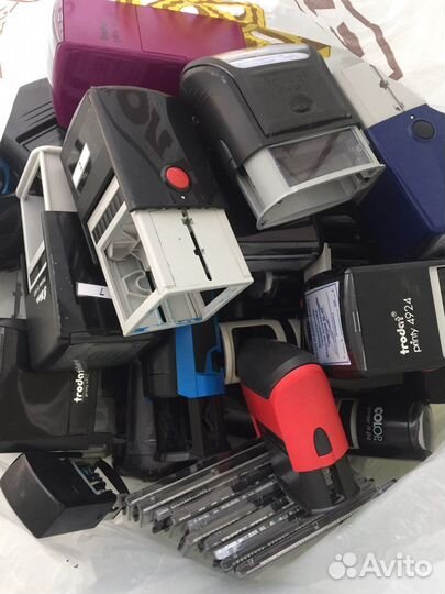 Печати, штампы, оснастки, кассы б/у