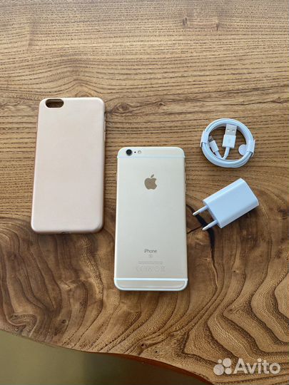 Телефон iPhone 6s plus 16gb ростест gold