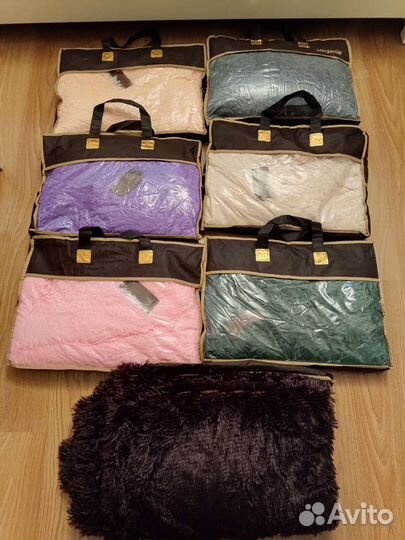 Пледы кролик, травка