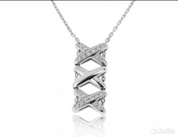 Золотой кулон с бриллиантами 0.22 ct Chaumet Liens